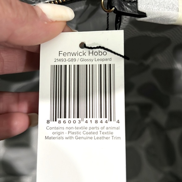 Vera Bradley Fenwick Hobo Glossy Leopard with Genuine Leather Trim - Picture 14 of 15